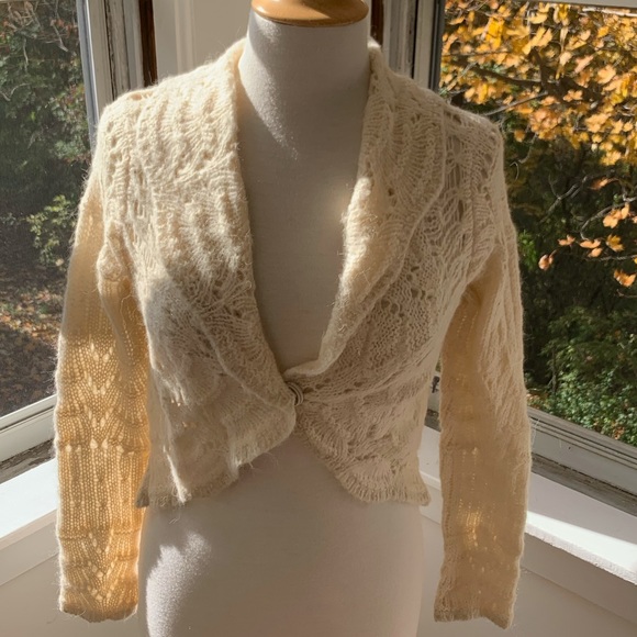 PEPE JEANS London cropped pointelle cardigan - Picture 2 of 11